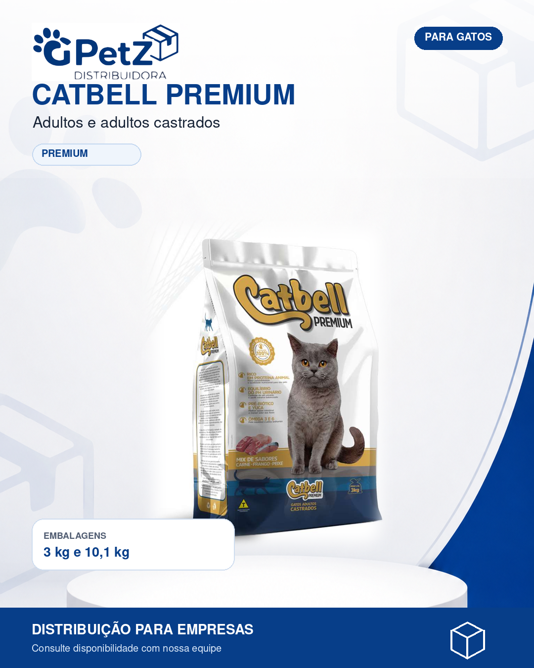 Catbell Premium — Adultos e adultos castrados
