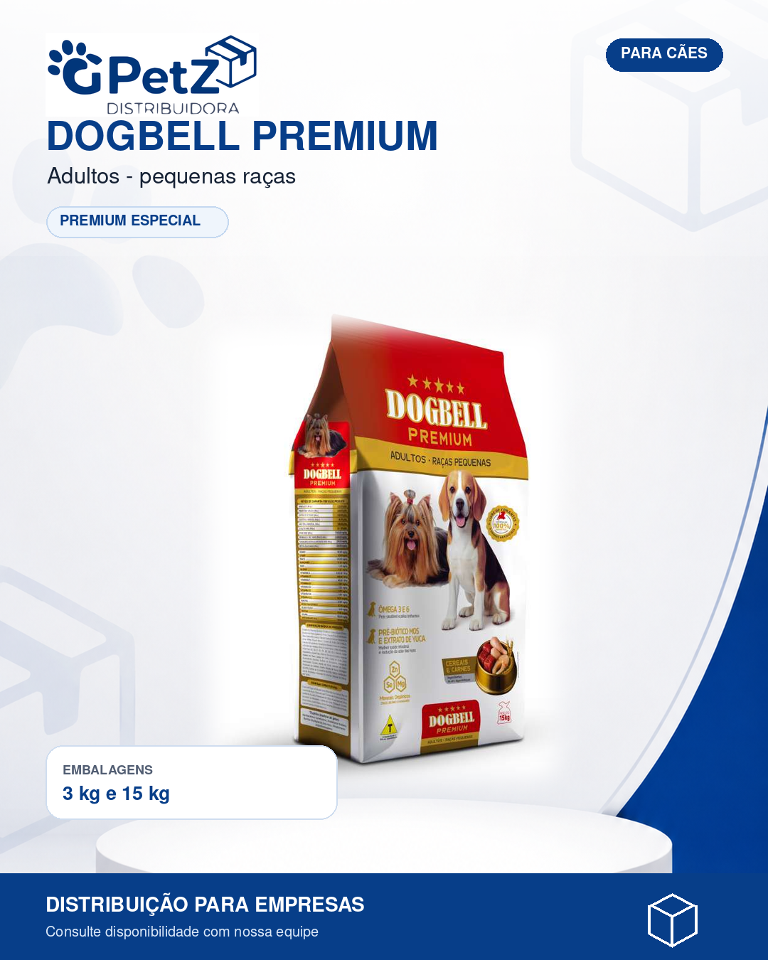 Dogbell Premium — Adultos • pequenas raças