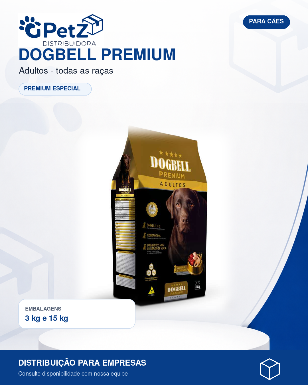 Dogbell Premium — Adultos • todas as raças