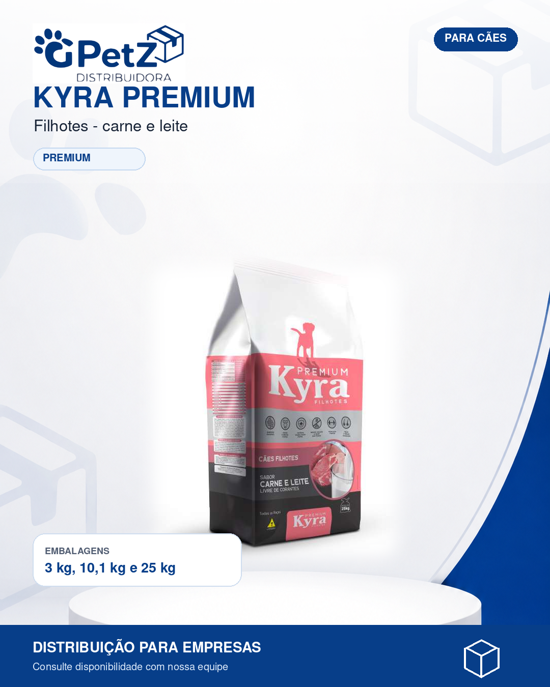 Kyra Premium — Filhotes • carne e leite