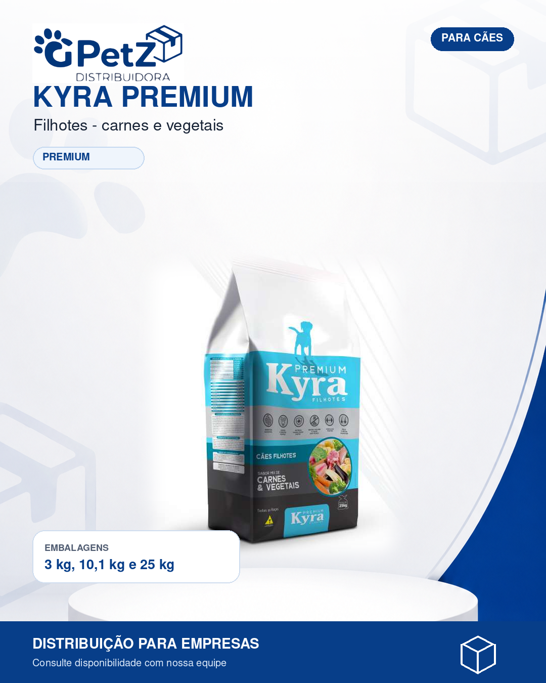 Kyra Premium — Filhotes • carnes e vegetais